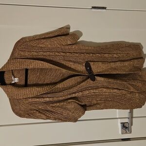1x Gold/tan cardigan CJ Banks sweater